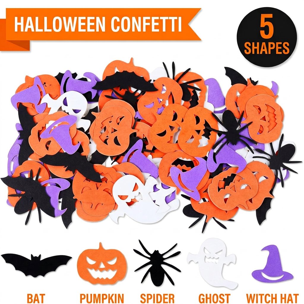 Halloween Party Decorations Co - Papercraft Supply Confetti 评论和价格