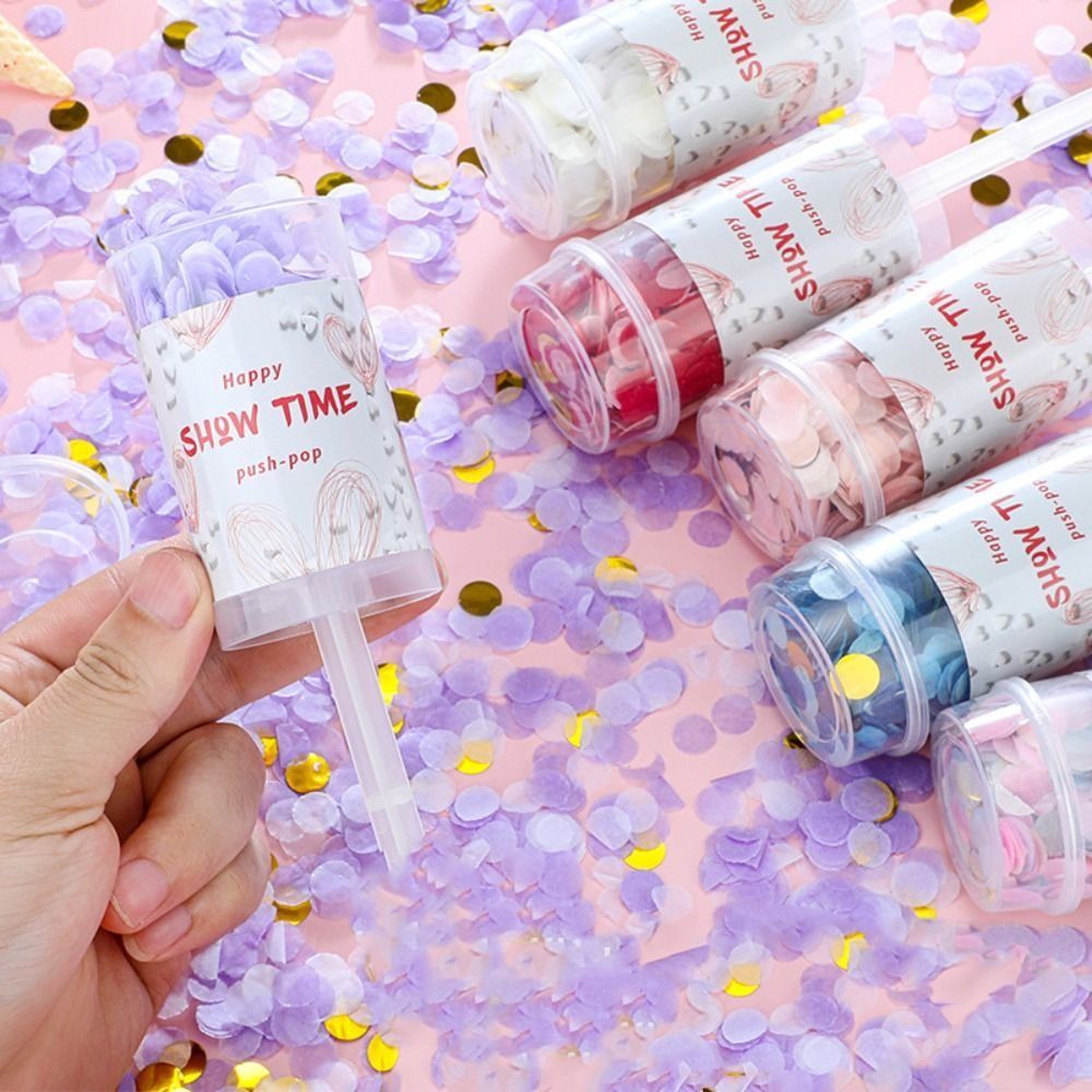 1Pcs Bridal Shower Colorful Bi - Confetti Cannon Tube 评论和价格