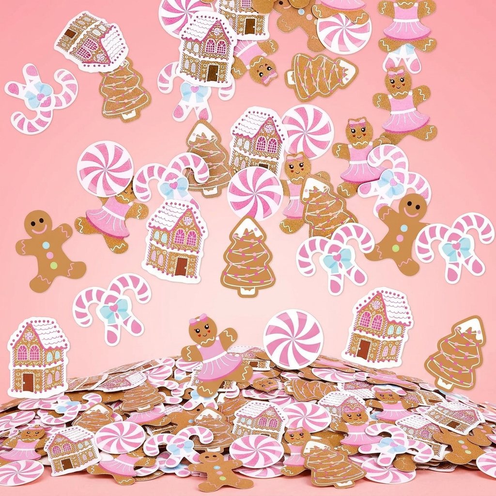 330Pcs Pink Gingerbread Christ - Papercraft Supply Confetti 评论和价格