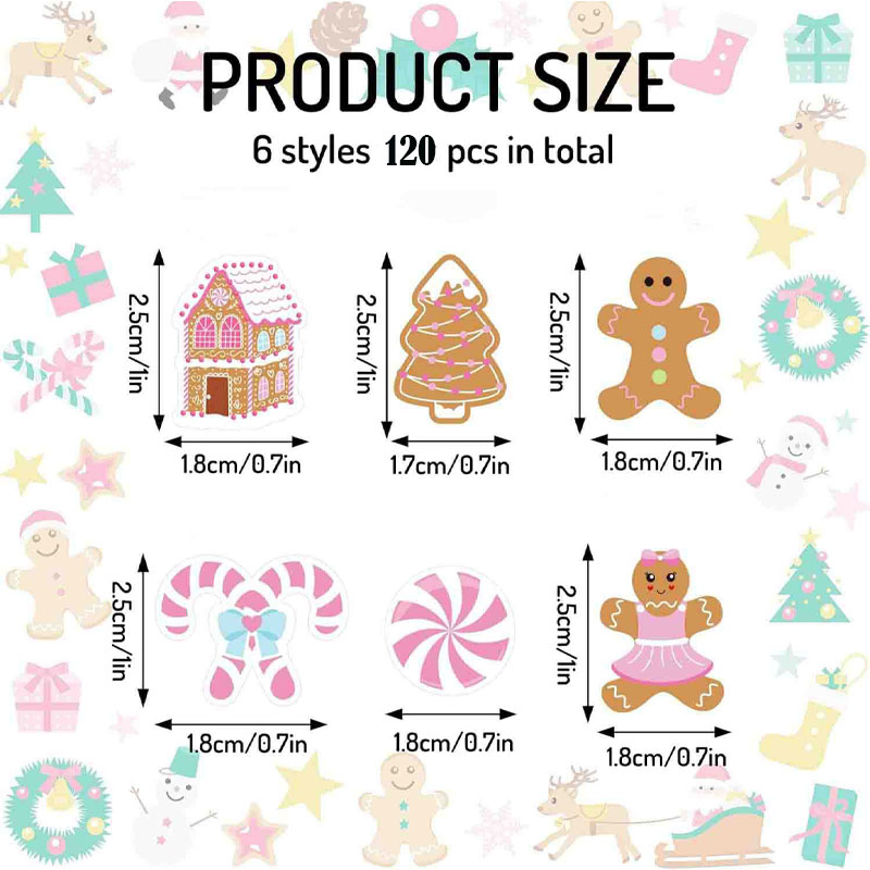 330Pcs Pink Gingerbread Christ - Papercraft Supply Confetti 评论和价格