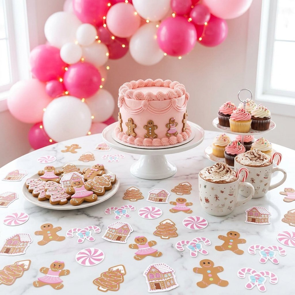 330Pcs Pink Gingerbread Christ - Papercraft Supply Confetti 评论和价格