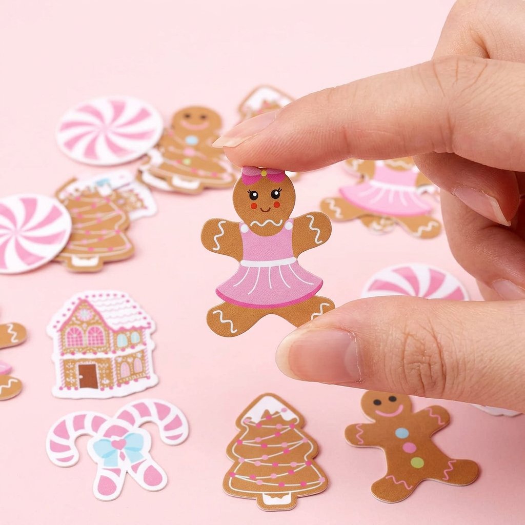 330Pcs Pink Gingerbread Christ - Papercraft Supply Confetti 评论和价格