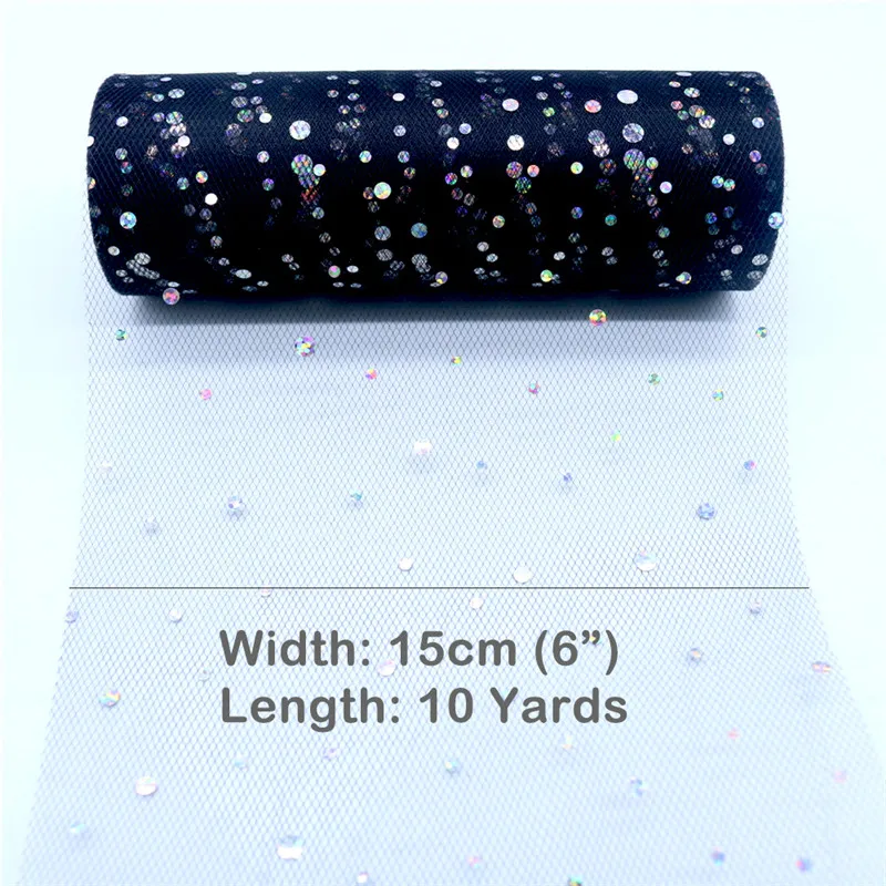 Glitter Sequin Tulle Roll 15cm - Glitter Tablecloth 评论和价格