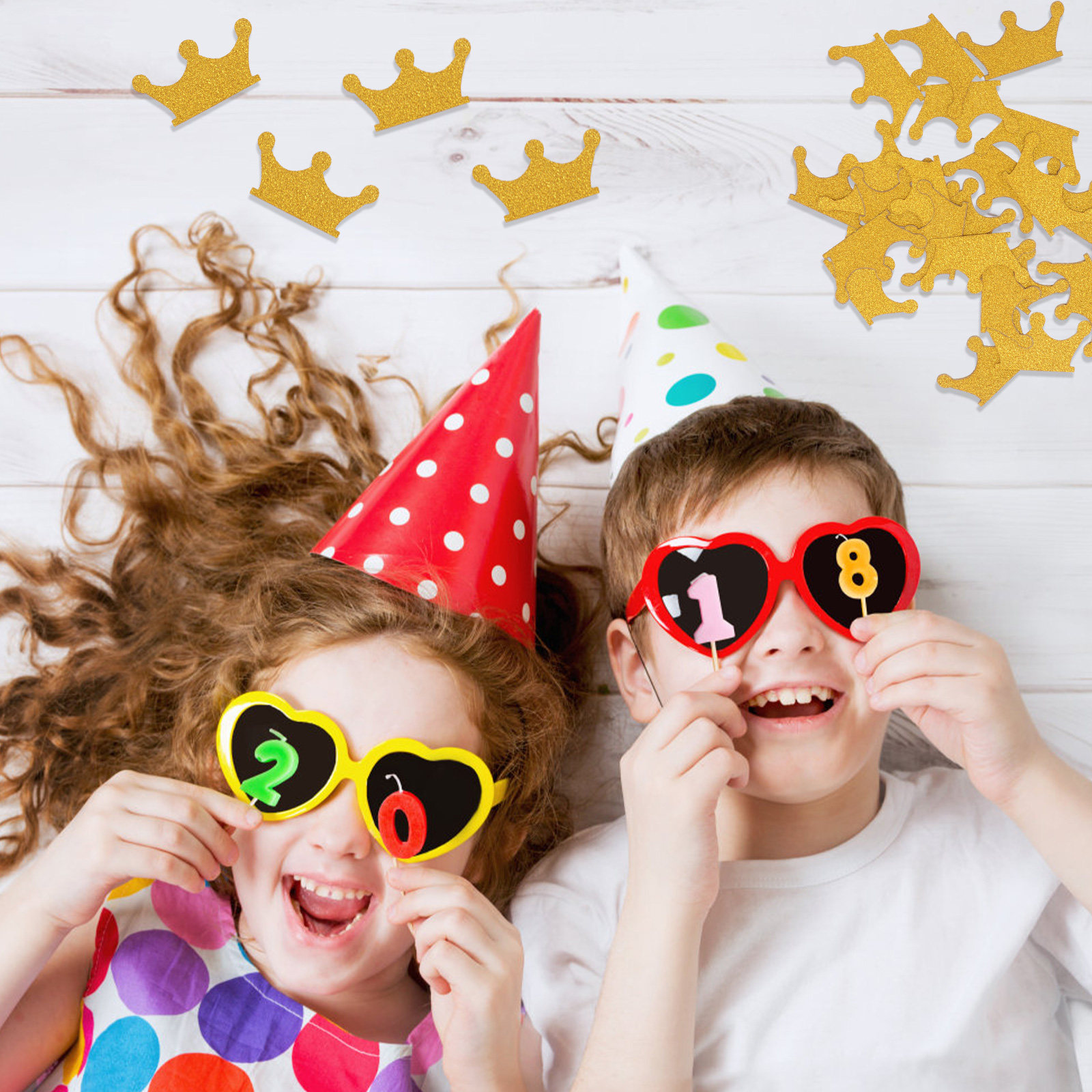 200Pcs Double Sided Crown Conf - Papercraft Supply Confetti 评论和价格